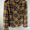 Giacca Liu Jo a quadri tartan senape e nera taglia 44