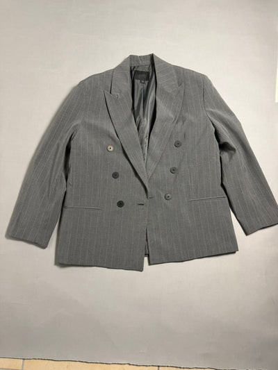 Blazer doppiopetto gessato grigio Zara - Taglia M