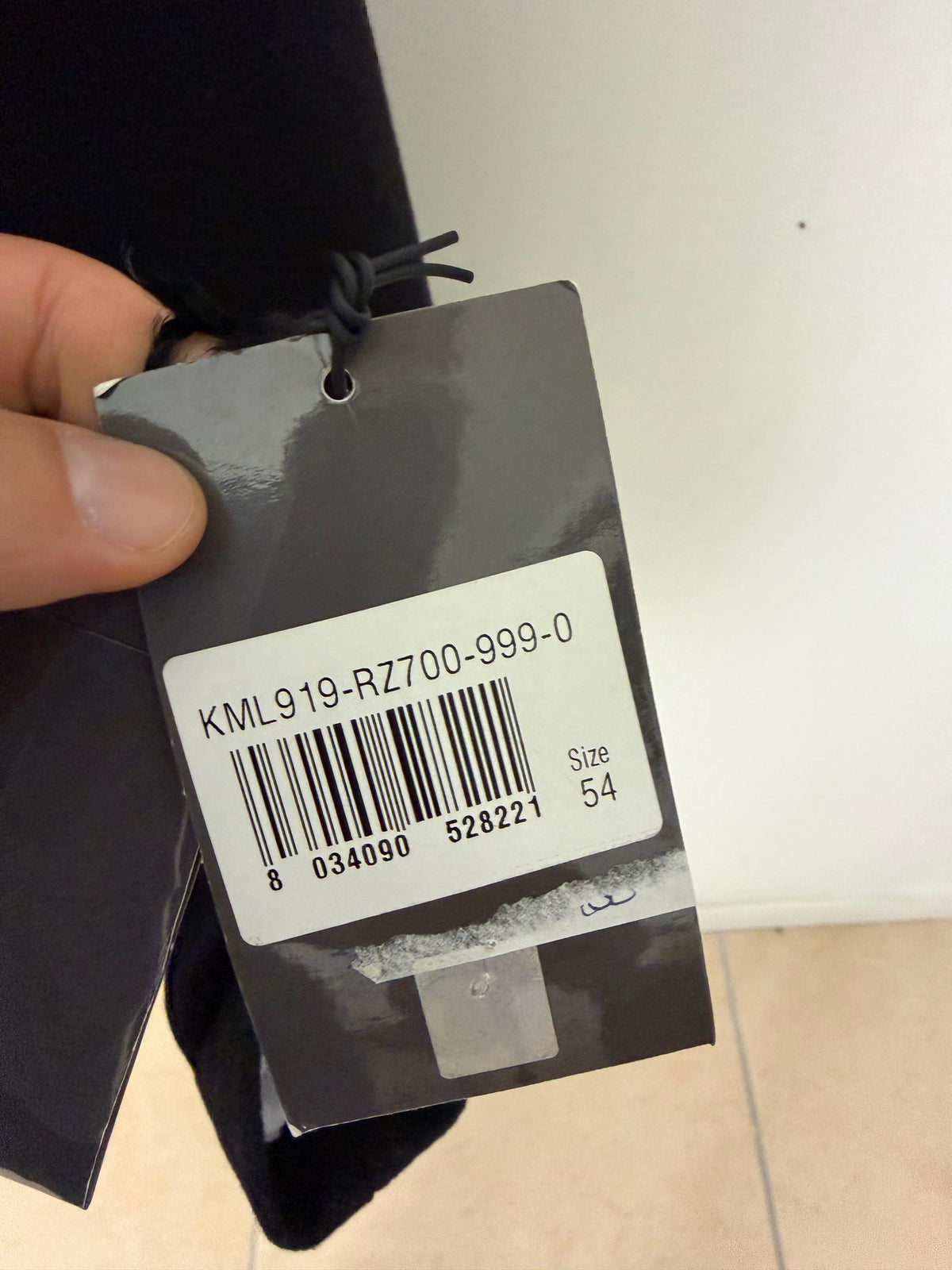 Cappotto in misto lana vergine nero Calvin Klein