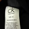 Cappotto in misto lana vergine nero Calvin Klein