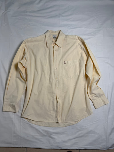 Camicia vintage Trussardi Sport in velluto a coste panna taglia XL