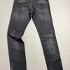 Jeans DSQUARED2 grigio scuro con stampa logo sulle tasche posteriori, vista posteriore
