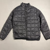 Giacca piumino leggero grigio scuro trapuntato Jack & Jones vista frontale