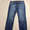 Jeans uomo regular fit JACK & JONES Clark blu scuro stesi per intero