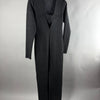 Abito lungo nero lurex a maniche lunghe Zara su stampella