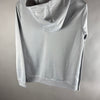 Vista posteriore della felpa Nike grigia con cappuccio